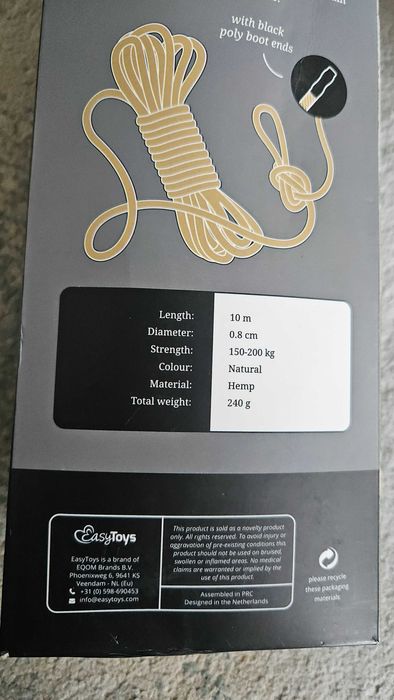 2 x  sznur konopny 10 m bondage