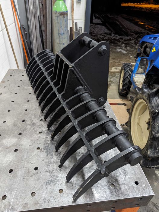 Grabie do minikoparki 120 cm – mocowanie Lehnhoff MS03