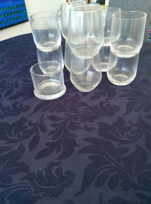 11 Copos WHISKY  ótimos ,super bonitos e pouco uso