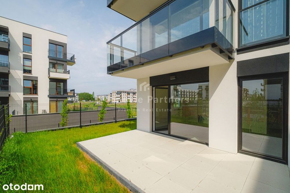 Apartament 2 pok. z dużym ogrodem, wysoki parter
