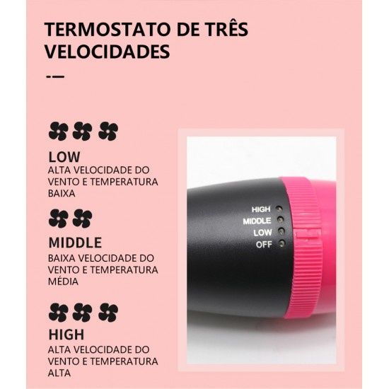 Secador e escova de cabelo