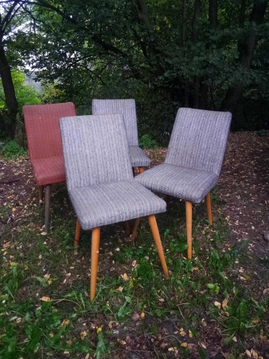 Krzesła PRL patyczaki