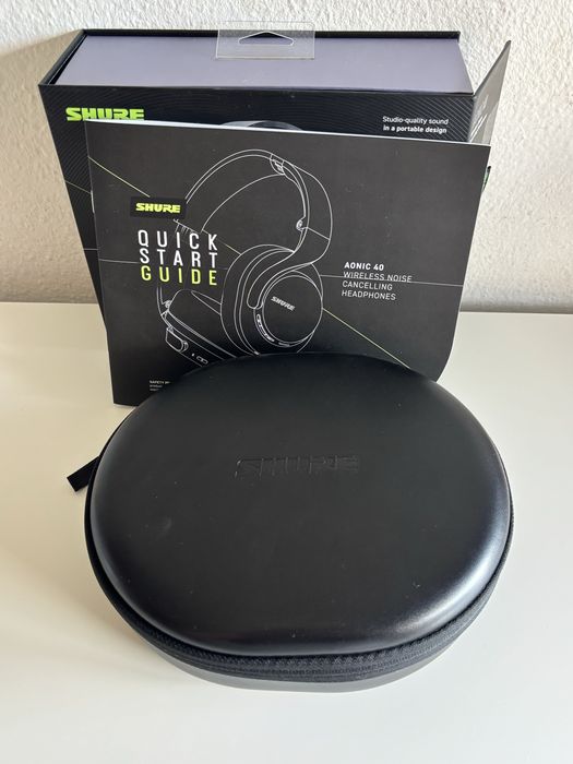 Shure AONIC 40 Auscultadores Bluetooth com Cancelamento de Ruído Pretos