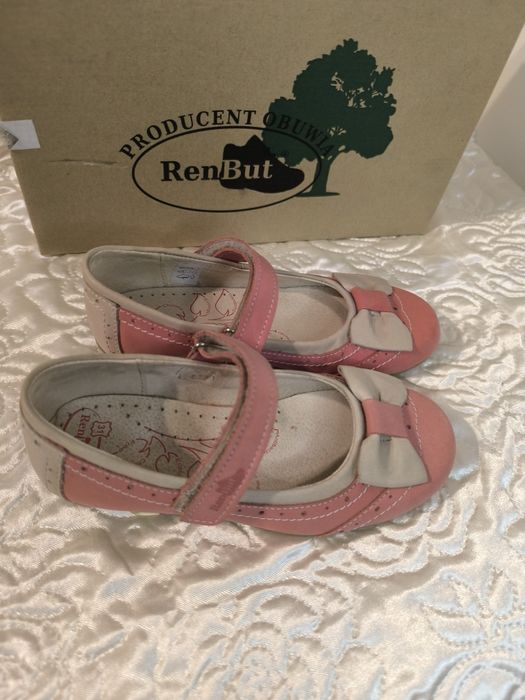 Baletki półbuty dziewczęce nowe skóra naturalna rozmiar 31