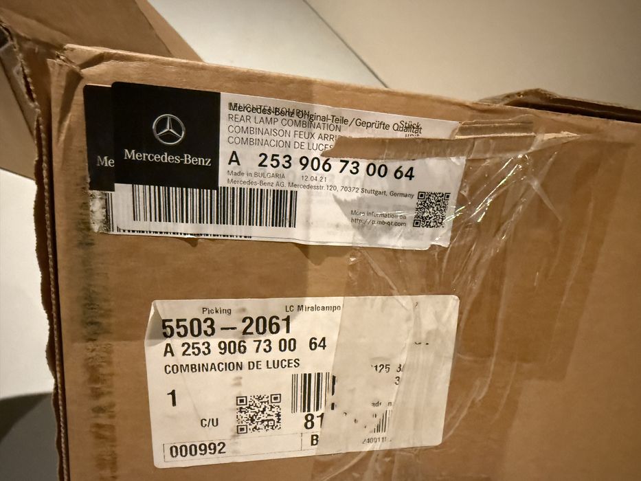 Farolim de Tras drto e esq mala Mercedes GLC 2016