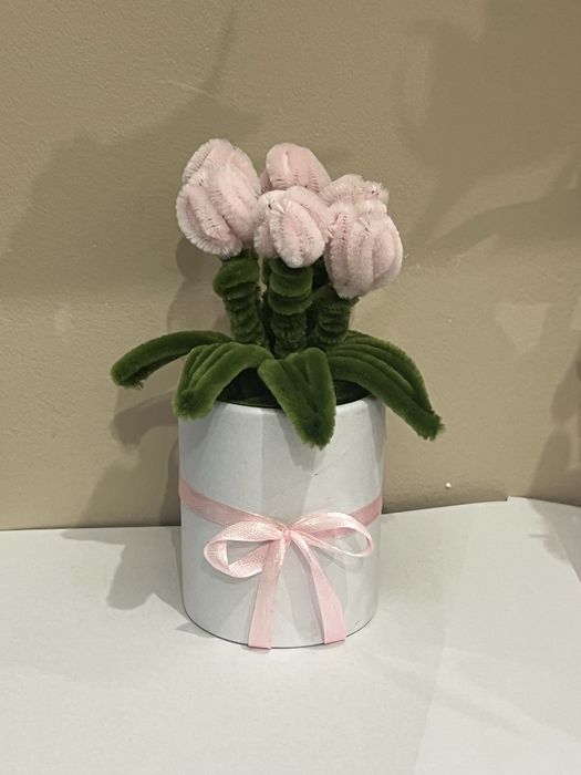 Mini tulipany z drucików kreatywnych