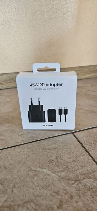 Ładowarka sieciowa Samsung gan 45w + usb-c pps pd ep-T4511nbegeu