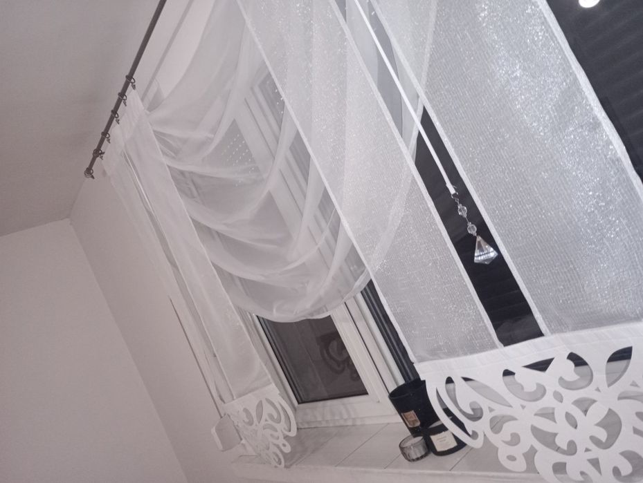 Nowa firana z krysztalkami 200/140