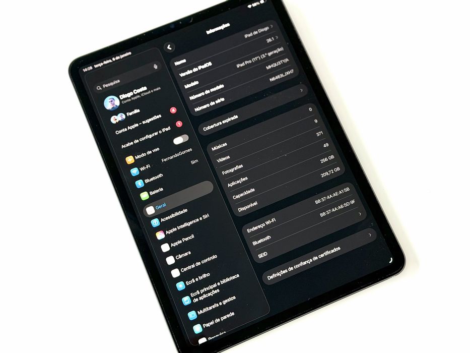 Ipad Pro 11 256Gb 3Ger Ac/Retomas