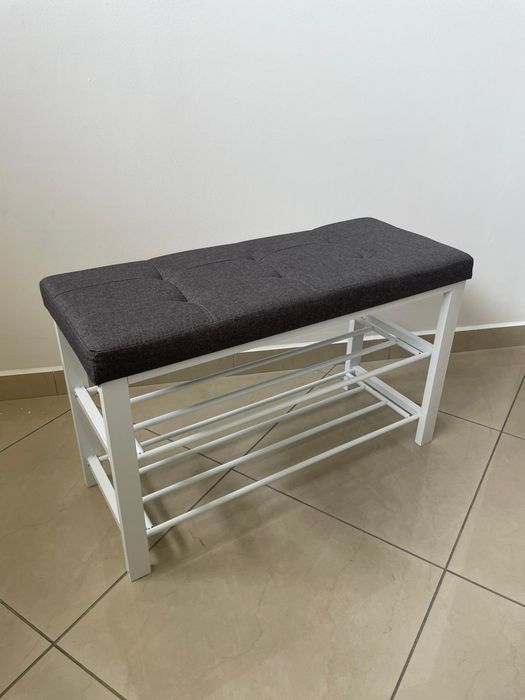 Siedzisko do przedpokoju półka na buty organizer schowek
