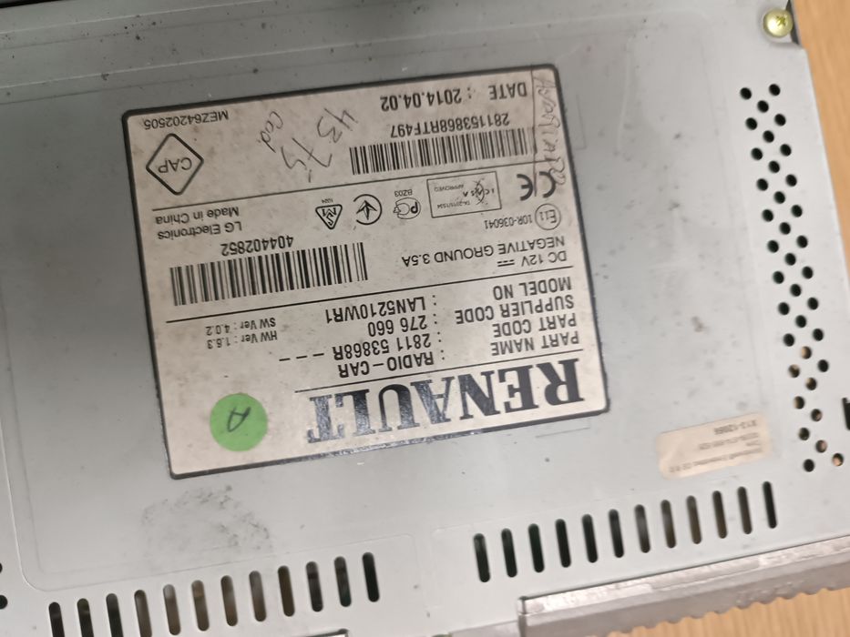 Radio de Renault Megane 3