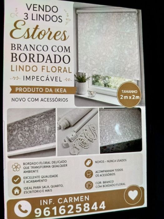 Vendo 3 lindos estores