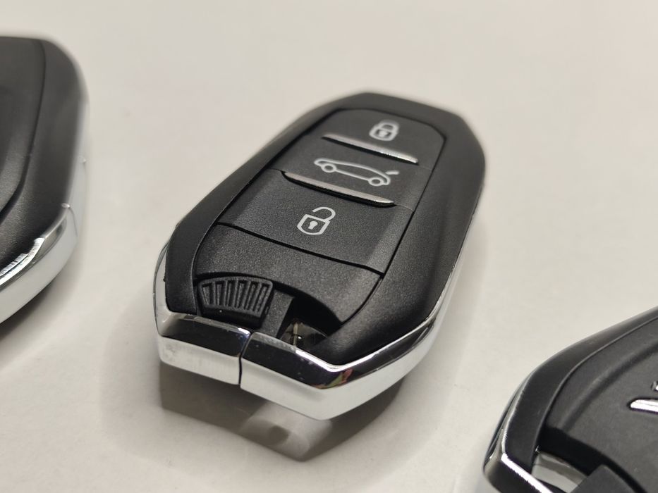 Carcaça Chave Comando Peugeot Citroen 208 308 508 2008 3008 5008 C3 C4 C5 Aircross 3 Botões Keyless Inteligente Novo