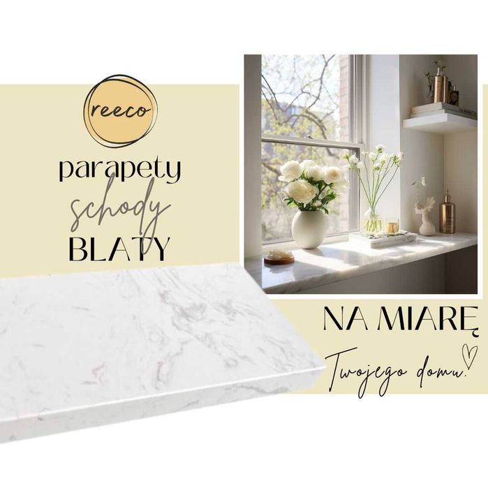 Parapet Carrara Konglomerat marmurowy, kamień. Transport Polska