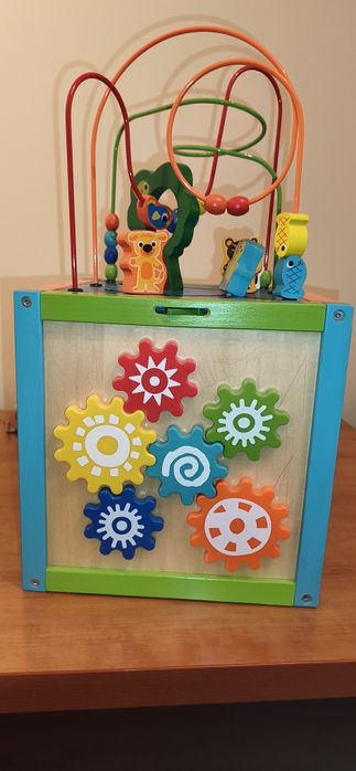 Cubo de Atividades Educativo em Madeira (5 em 1) - Imagination