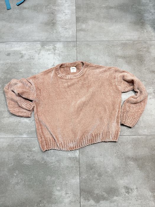 Mięciutki sweter krótki pudrowy róż nowy bez metki S Sinsay