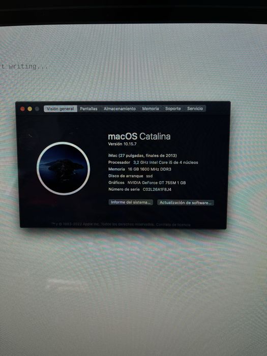 iMac 27” 3.2GHz / Core i5 / Late 2013 / 16GB RAM / 1TB SSD