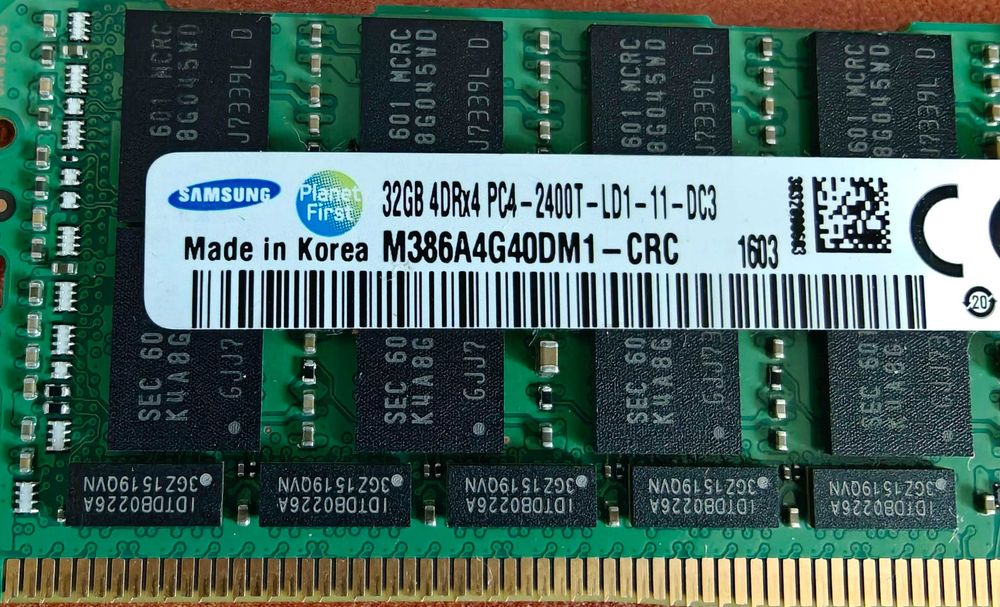 Pamięć RAM Serwerowa Samsung 2x32GB = 64GB DDR4 LRDIMM ECC PC4-2400T