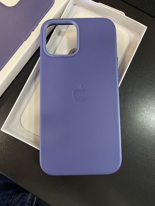 шкіряний чохол Apple для iPhone 12 Pro Max у синьому кольорі