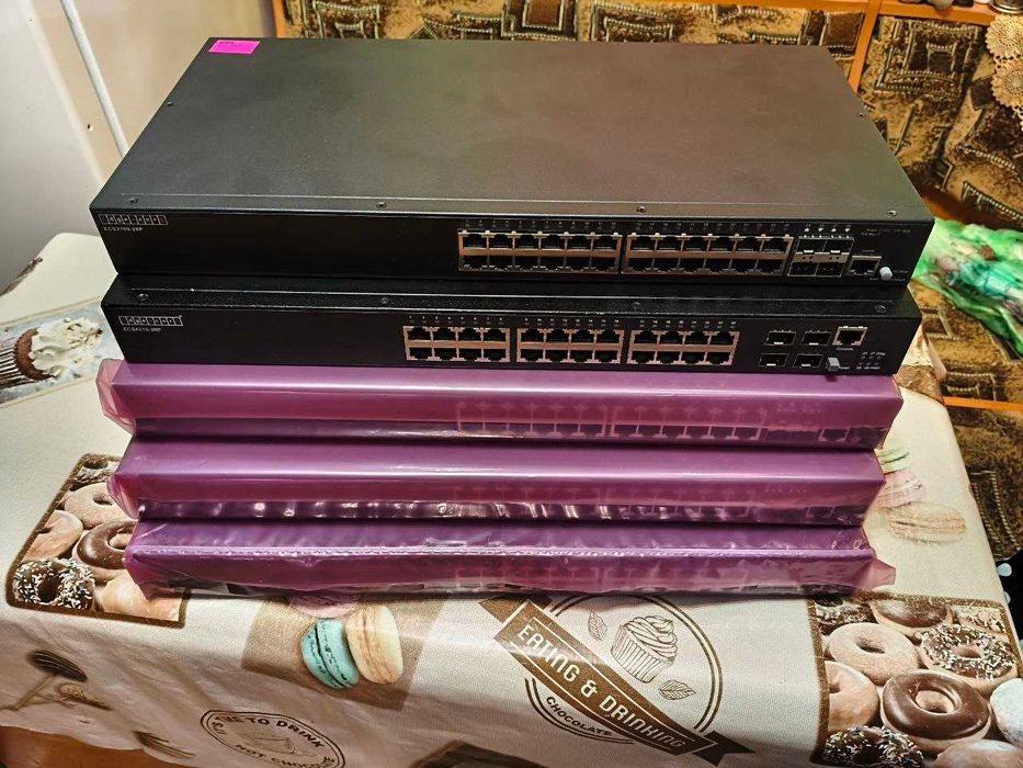 Edgecore ECS2100-28P 24 Gigabit PoE+ ports + 4 Gigabit SFP L3 Switch