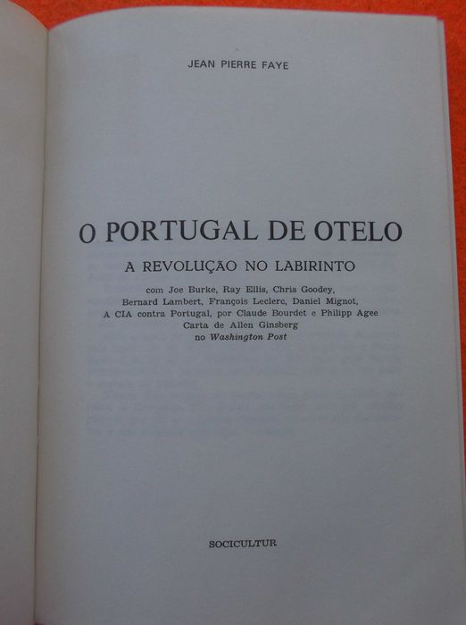 O Portugal de Otelo - Jean Pierre Faye