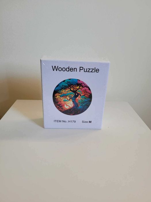 Puzzle 3D Drewniane Układanka dla dzieci i dorosłych - Las A4