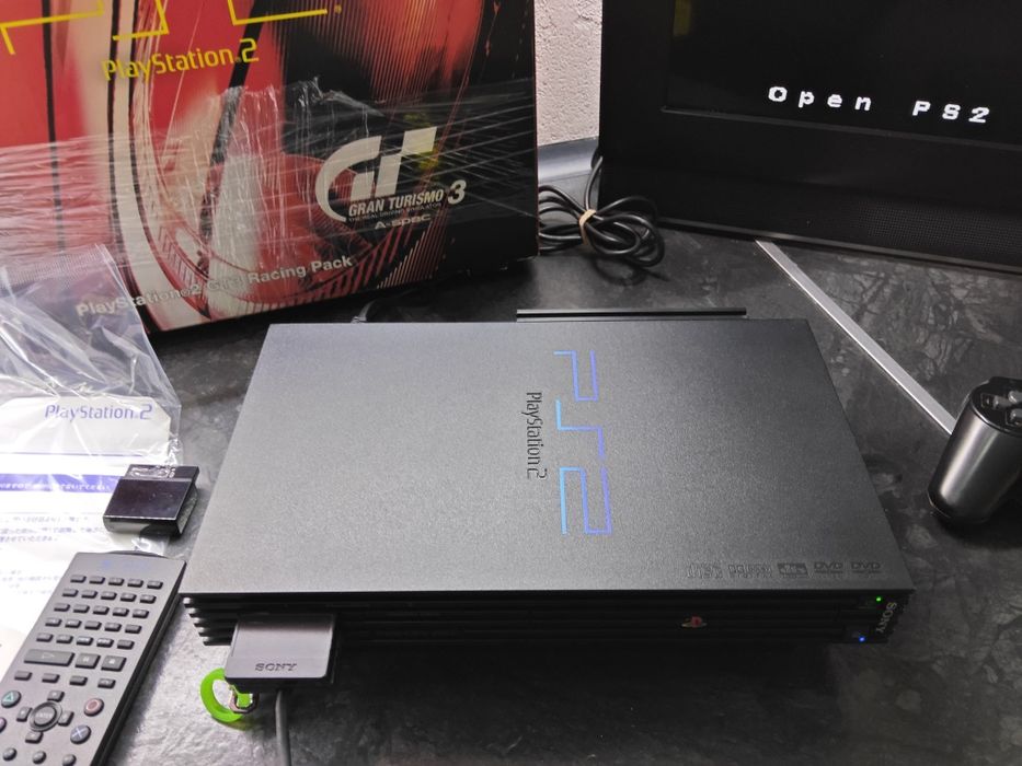Konsola PlayStation2 GT3 Racing Pack,HDD 320GB,karton,network Adaptor
