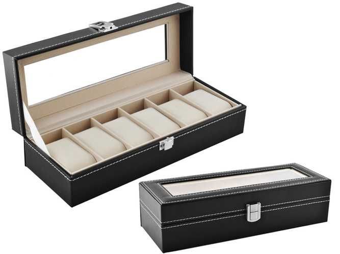 Органайзер для годинників на 6 відділень, скринька для браслетів