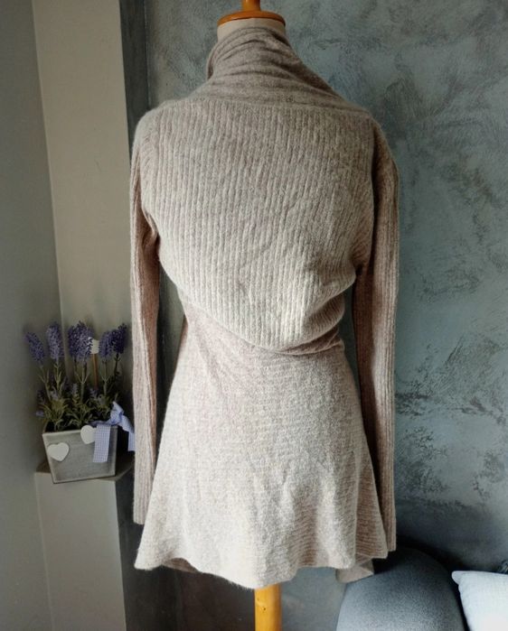 Kardigan sweterek angora 50% r.S jesień zima dobry skład