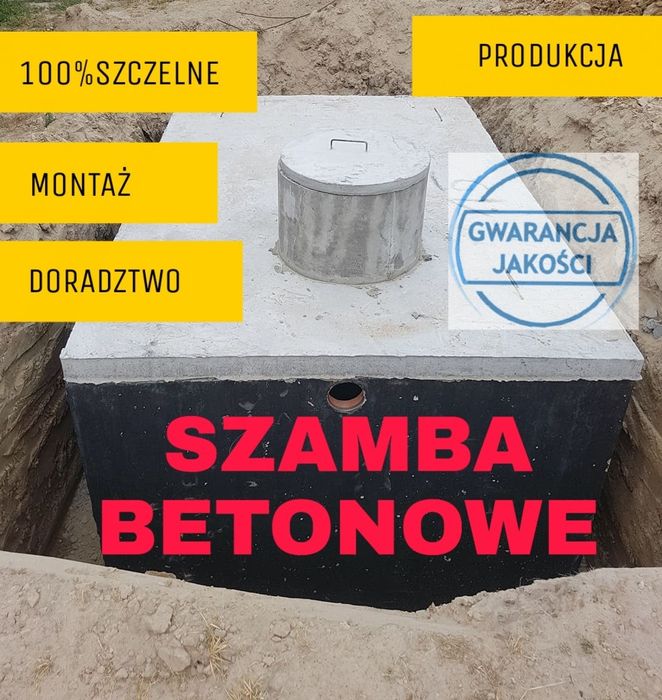 SZAMBO BETONOWE 10m3 szczelne mocne szamba zbiornik 12m3 producent