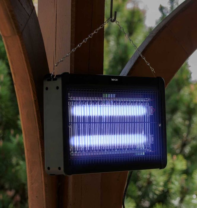 Nowa Lampa Owadobójcza UV 20W Na Komary Muchy Owady Rażąca Mocna