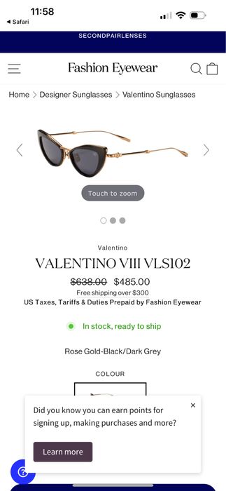 Окуляри очки Valentino cat eye оригинал