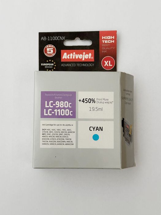 Tusz Brother LC-980C LC1100C - zamiennik
