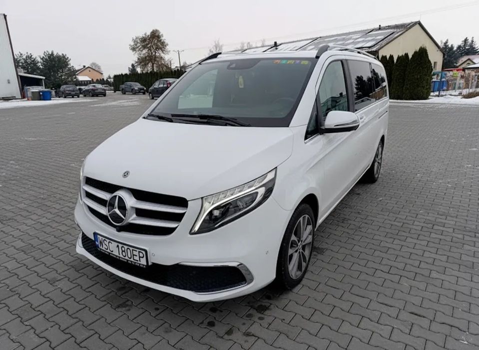 Mercedes-Benz Klasa V Salon PL I WŁ 4Matic 7OS El.Drzwi Czarny Sufit Stolik HAK Skóra FV23%
