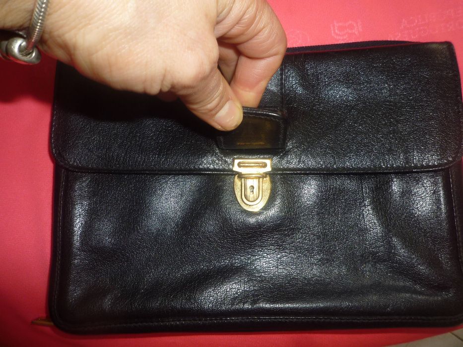 Mala /Bolsa de Mão de Homem em Pele Lancel Nova com fecho