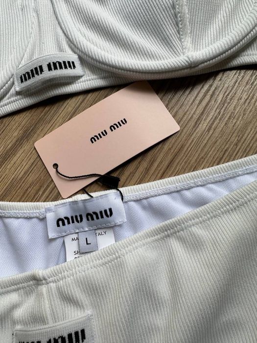 Komplet biały miu miu