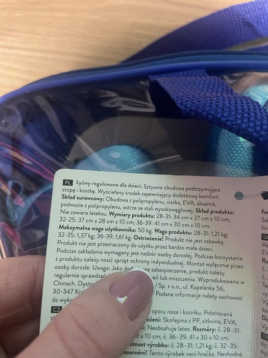 Łyżwy dziecięce r.28-31