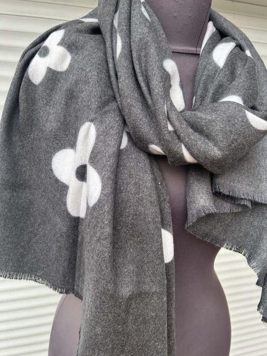 Szalik szal narzutka w kwiatki