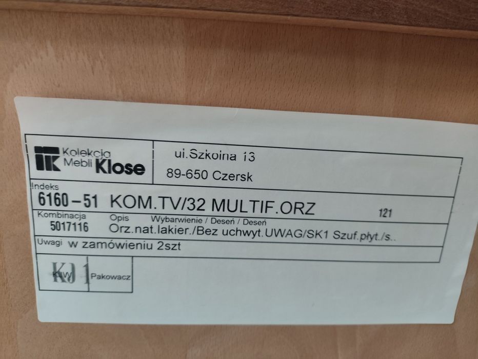 Komoda szafka rtv regał Klose Duo