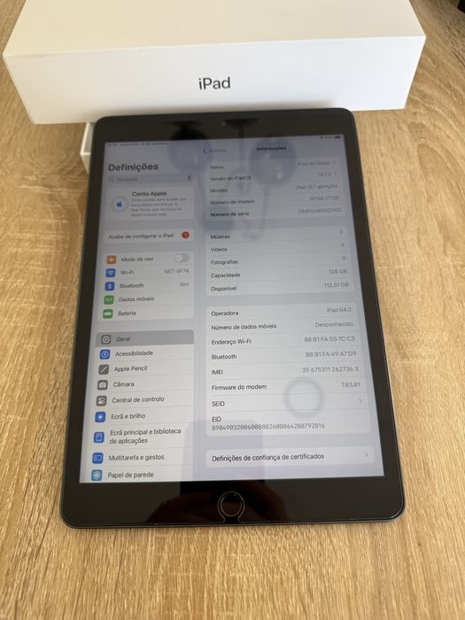 Ipad (8th Generation) WI-FI + Cellular 128 GB
