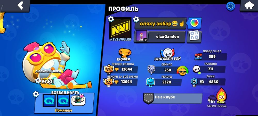 акаунт бравл старс жир