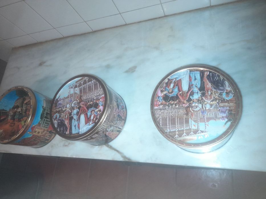 Conjunto de 3 Caixas em Metal