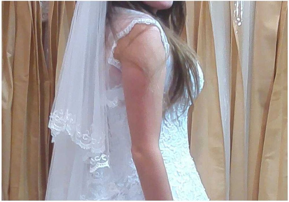 Bolerko do sukni ślubnej z koronką