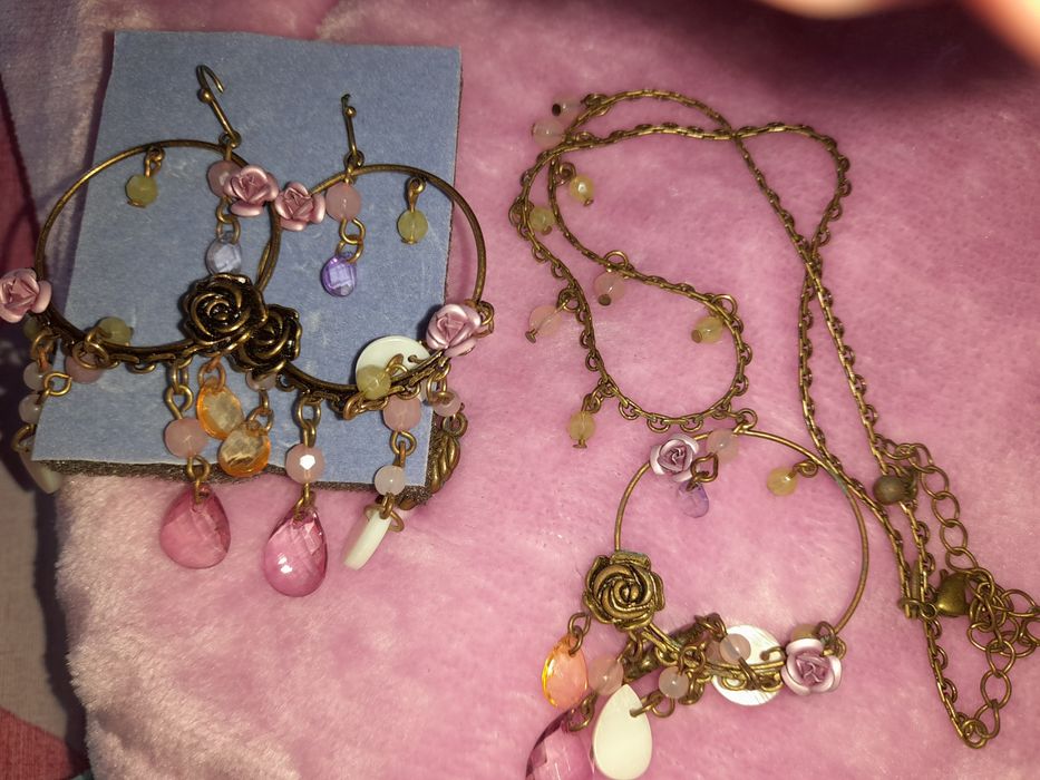 Conjunto Brincos e Fio