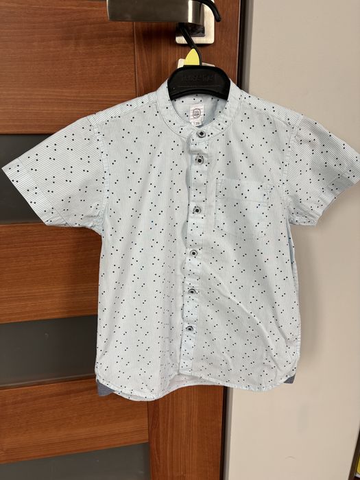 Cool Club koszula 128 cm elegant krótki rękaw ze stójką dla chłopca