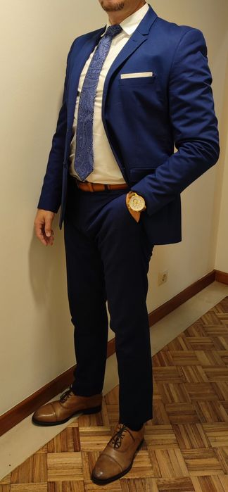 Fato azul ZARA...
