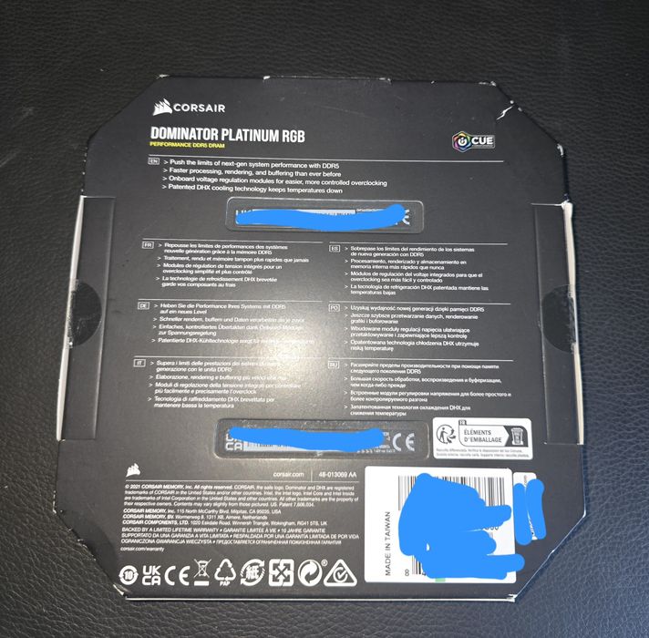 Corsair RAM Dominator Platinum  RGB 64GB DDR5 CL30 6000