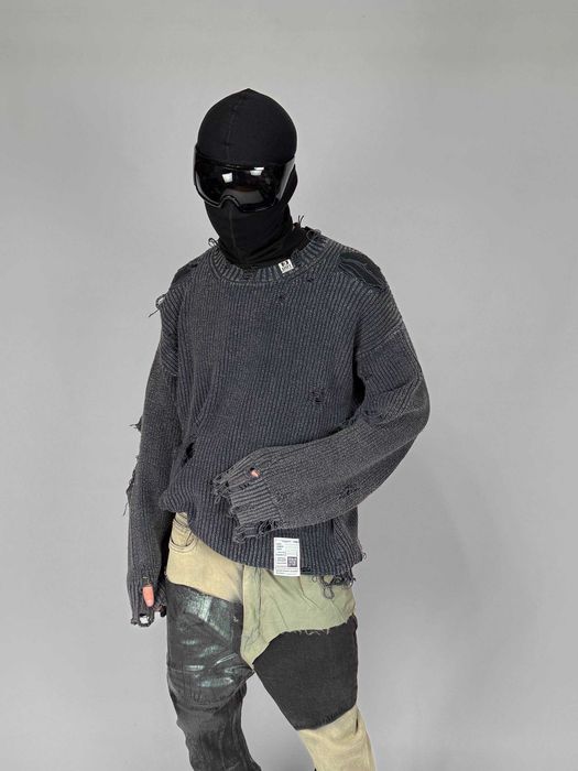 MAISON MIHARA YASUHIRO Distressed свитер свитшот Sweater светр кофта