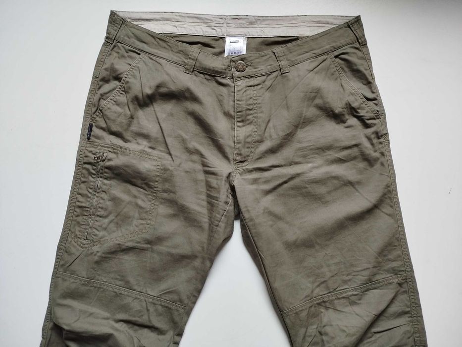 Spodnie męskie  oliwkowe bawełna Decathlon  L