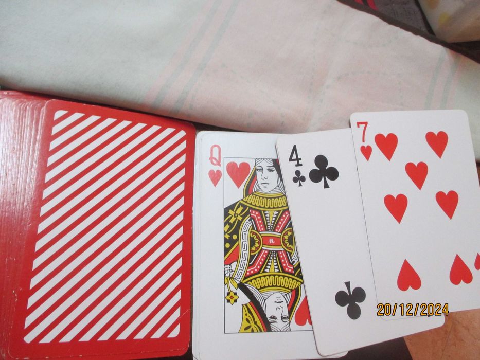 Baralho de cartas de tamanho grande